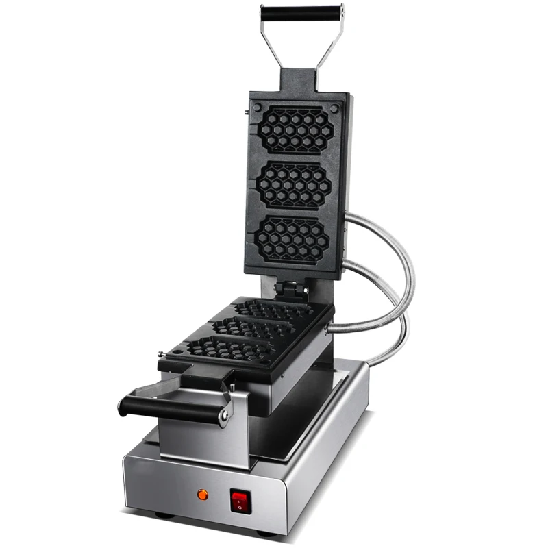 #1400W Electricity Kitchen Home Small Waffle Mold Honeycomb Shaped Non-stick Waffle Mould Bakeware