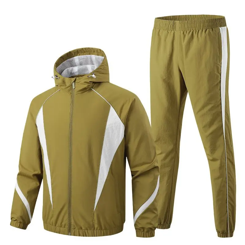 original-design-outdoor-youth-hooded-mountain-climbing-suit-set-casual-running-sports-wear-spring-autumn-long-sleeve-short-pants