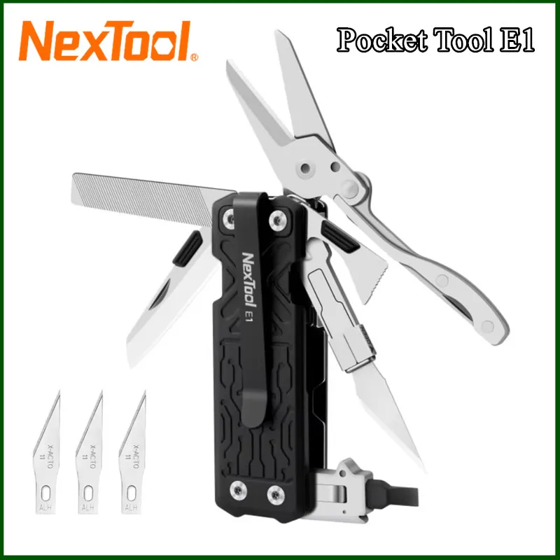 

NexTool Pocket Multitool E1 10 In 1 Folding Knife Scissors File Outdoor Hiking Camping EDC Equipment Folding Multitool Hand Tool