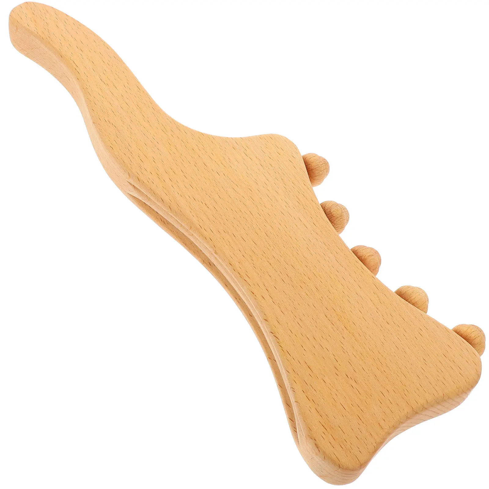 

Профессиональный деревянный массажер Гуаша из бука, многофункциональная массажная доска для ежедневного использования для шеи, плеч и спины