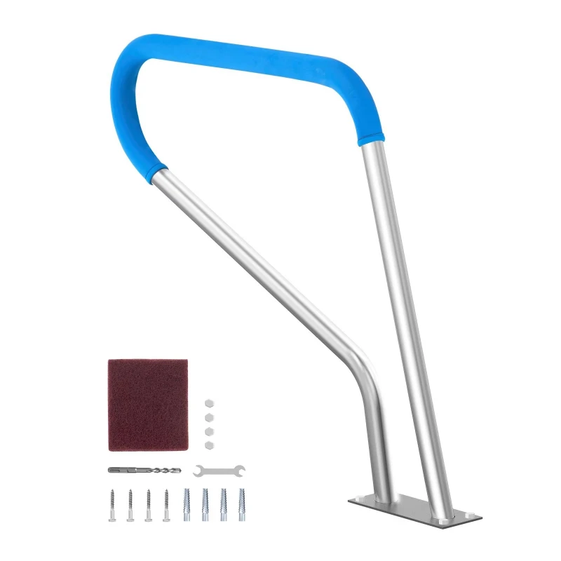Stainless steel 39 x 32 pool handrails with safety railing for indoor/outdoor pools