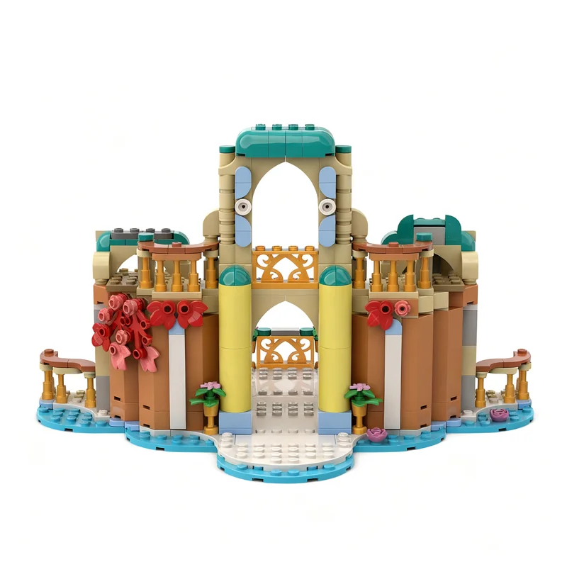 190pcs MOC 75681-Shiz University Alt Add-on Wicked Model Building Blocks Toy Craft Art Display Creative Collection Assemble