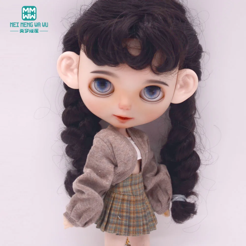 Blyth Clothing Azone OB22 OB24 Doll Accessories Fashionable high-waisted sweater, short skirt, underwear, socks set Toy Gifts