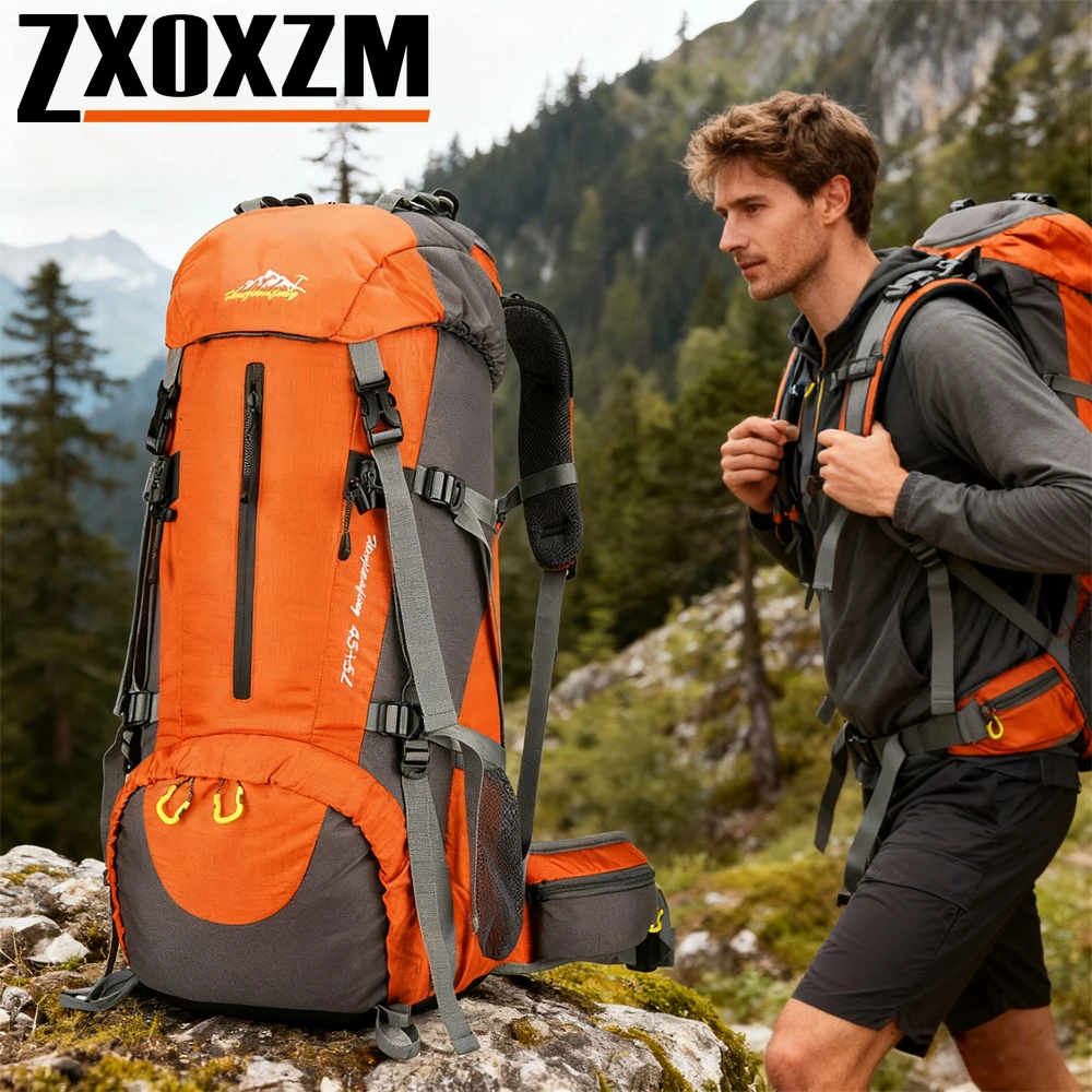 

1 шт. рюкзак Expedition объемом 50 л, легкая, многодневная походная сумка для кемпинга, альпинизма, мужская сумка