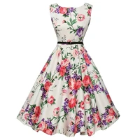 Robes d'été Robe vêtements Robe florale rétro Swing décontracté Vintage robes Rockabilly 6