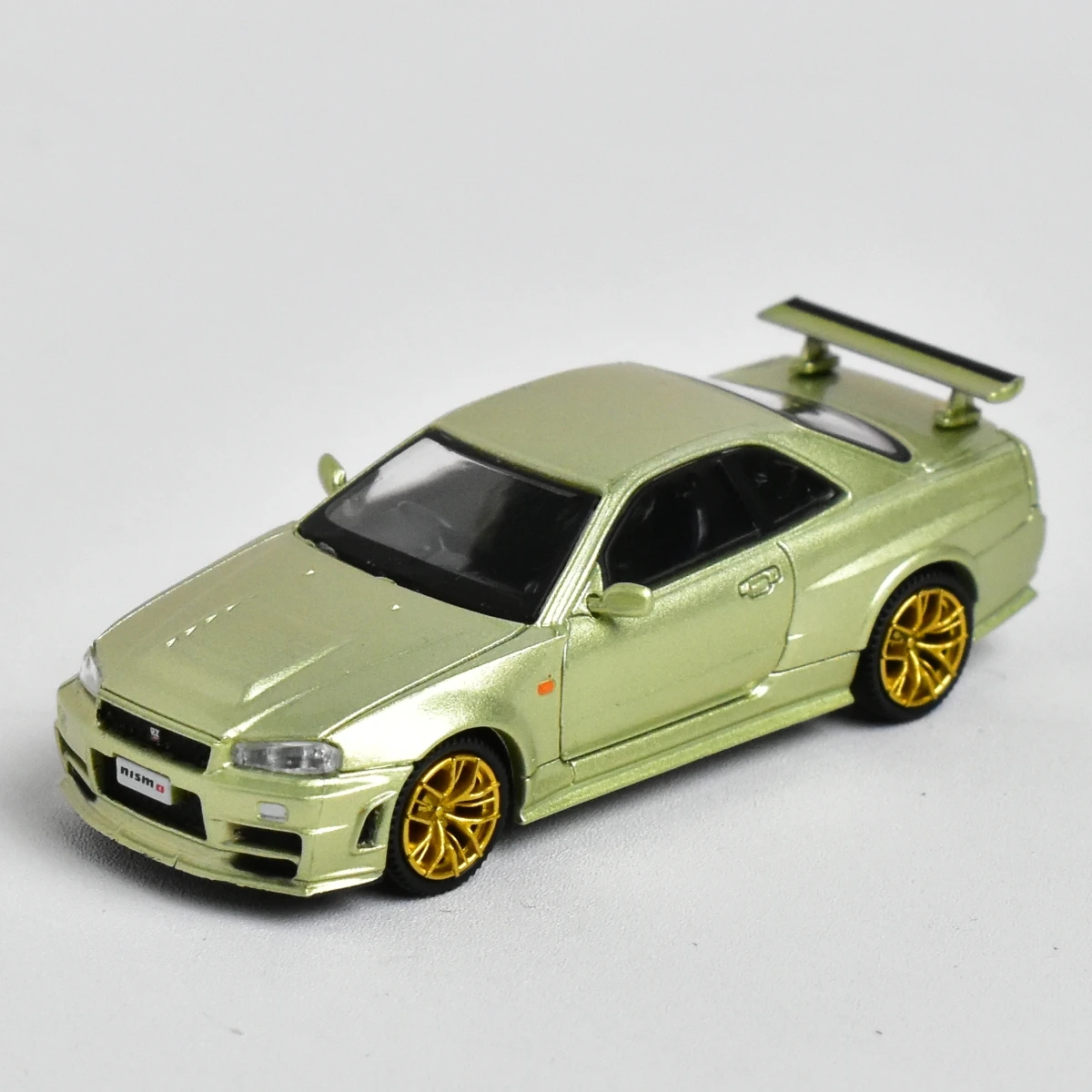 Micro cidade Skyline carro plástico modelo, 1:87, GTR R34