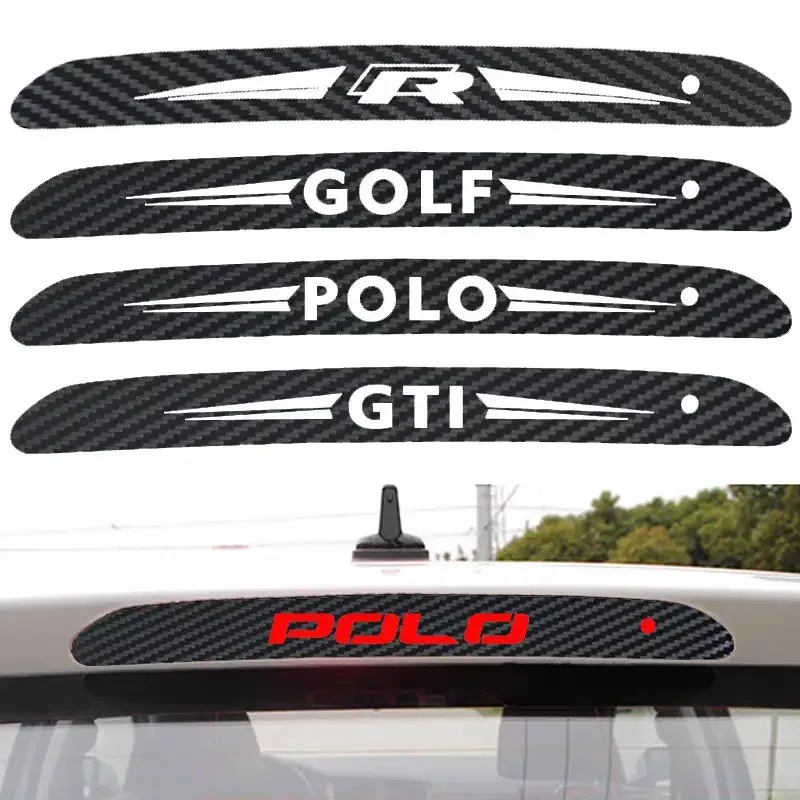 Car High Mounted stop lamp Stickers High Brake Lights Decal For VW GTI Polo Golf Passat Tiguan Arteon Touareg Taigo Caddy Jetta