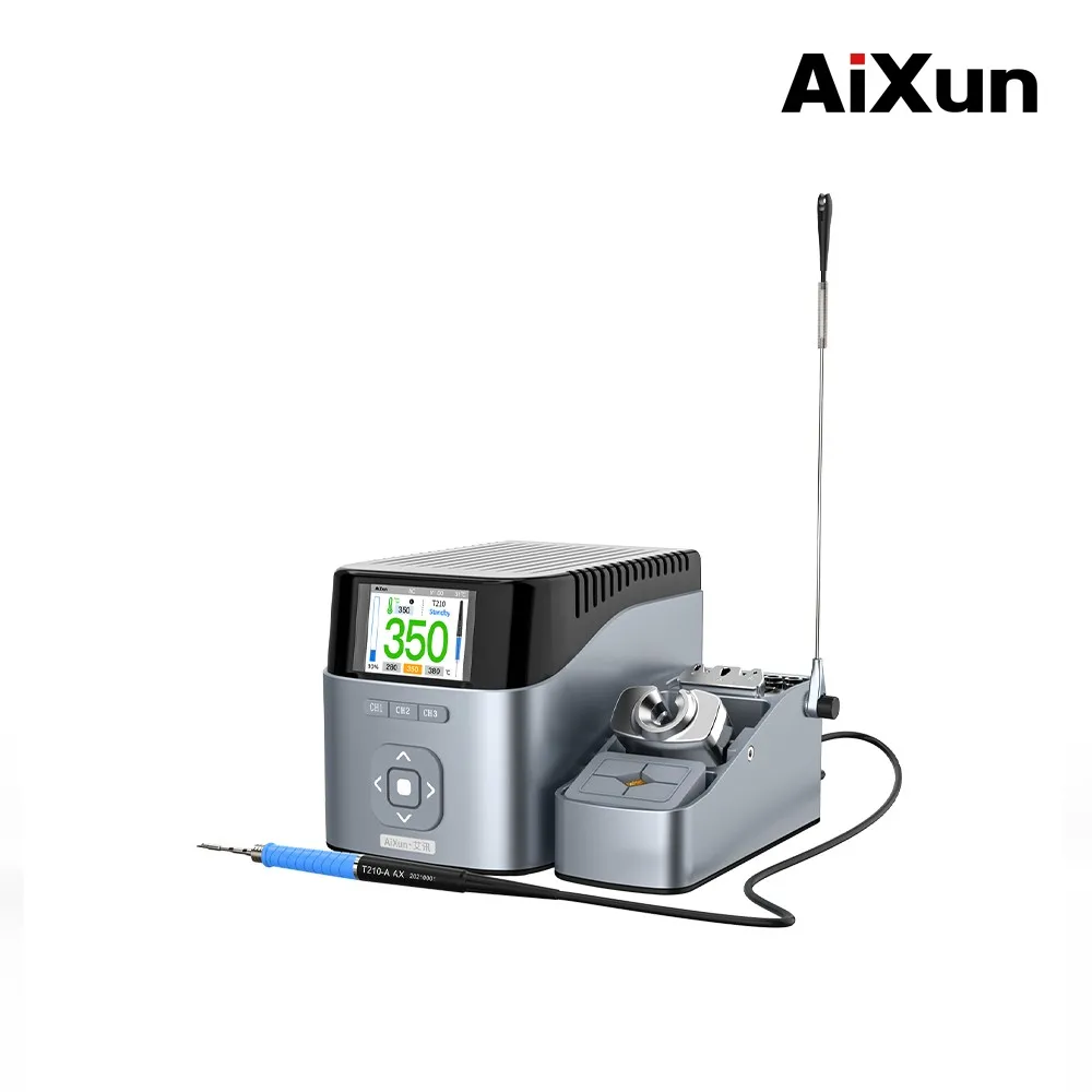 Inteligentna stacja lutownicza Aixun T410 z lutownikiem elektrycznym T210 do naprawy SMD BGA telefonu komórkowego