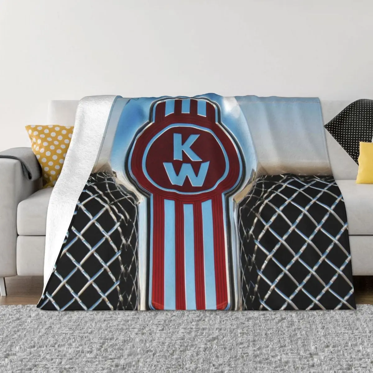 

Kenworth emblems Throw Blanket valentine gift ideas Dorm Room Essentials fluffy blanket Luxury Thicken Blanket