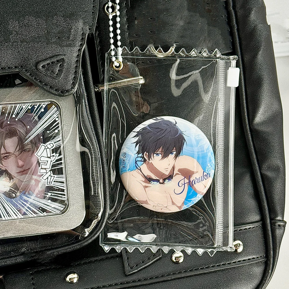 INS Transparent Candy Bag Photocard Holder High Definition Idol Photo Card Holder DIY Card Sleeves Badge Organizer Display Bag