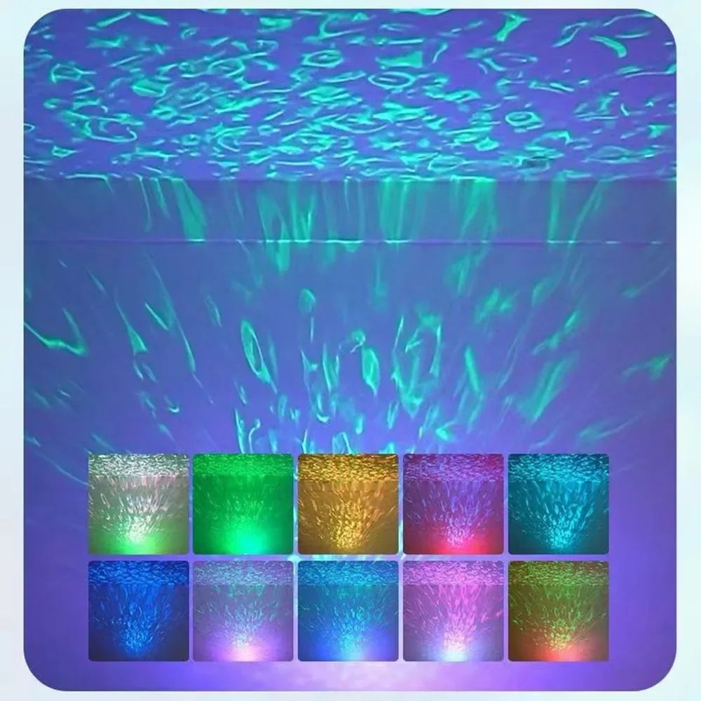 DC5V LED Nightlights Starry Sky LED Galaxy Projector USB Aurora Lamp 7 Modes Colorful Remote Control Bedroom Party Decoration