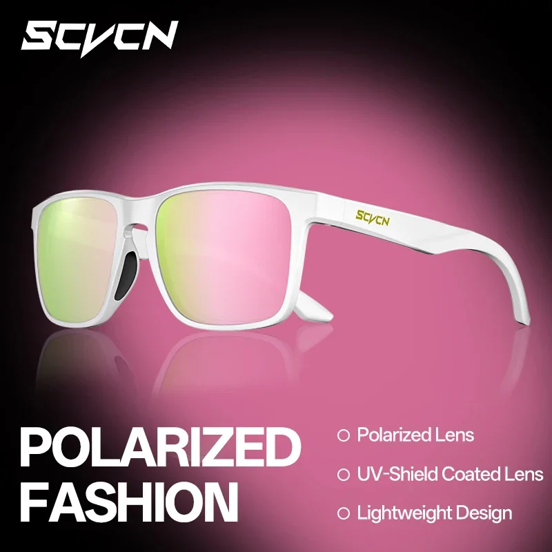 

SCVCN поляризационные спортивные очки, солнцезащитные очки для рыбалки на открытом воздухе, модные солнцезащитные очки для бега, пешего туризма, велосипеда, MTB, очки для шоссейного велосипеда