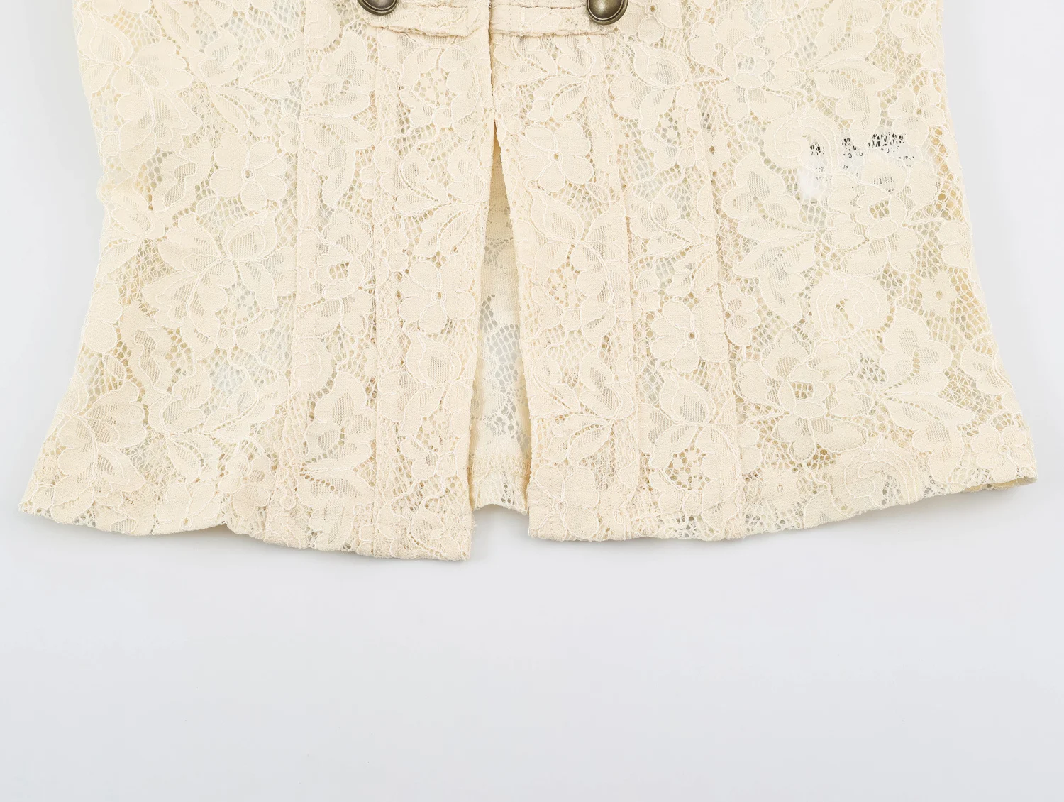 Damenmode Spitzenjacken Freizeit Langarm Stehkragen Doppelreihige Mäntel Elegante Schicke Herbst-Urlaubs-Oberbekleidung – Detail 8