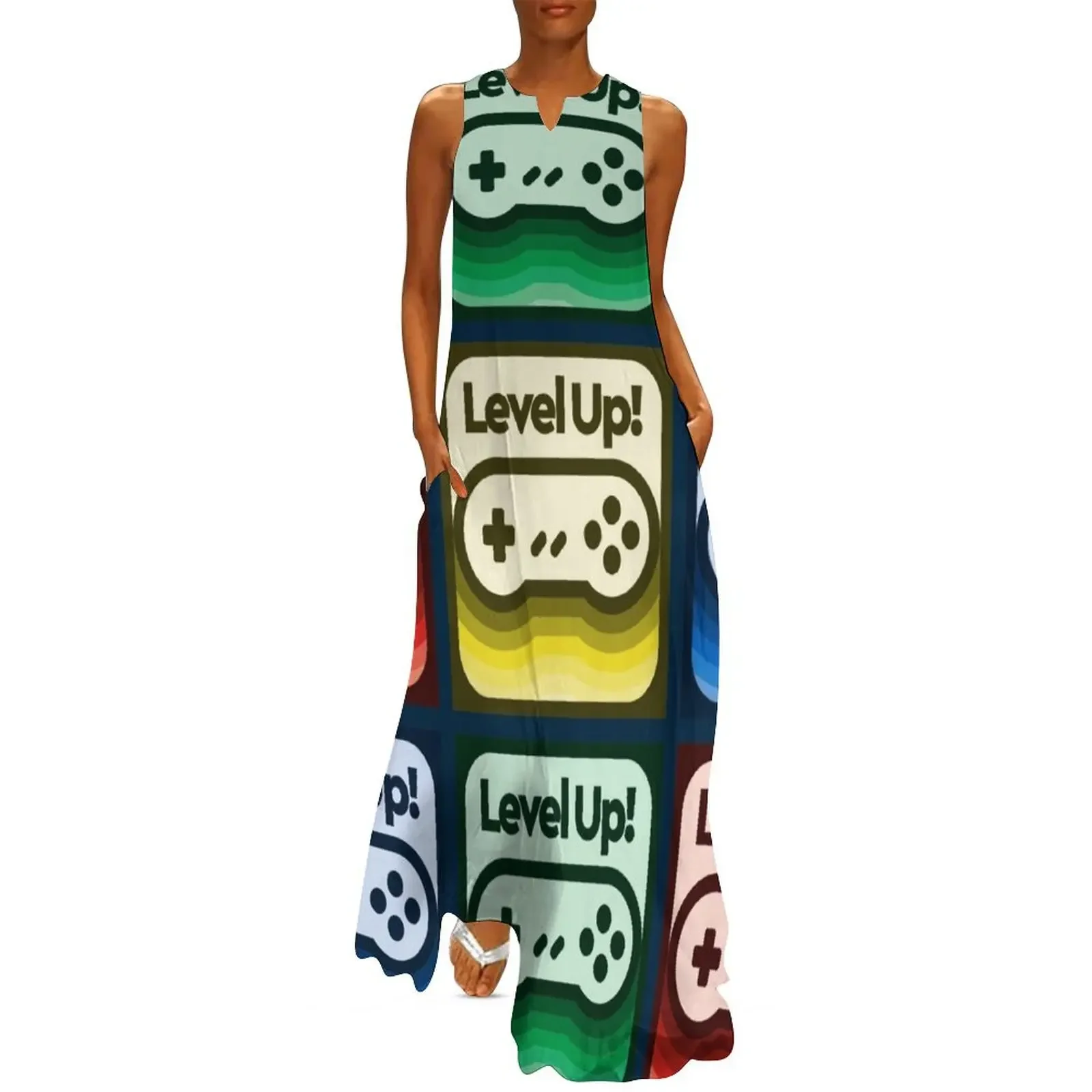 Leveling Up I Long Dress clothes for woman womens clothing Dress