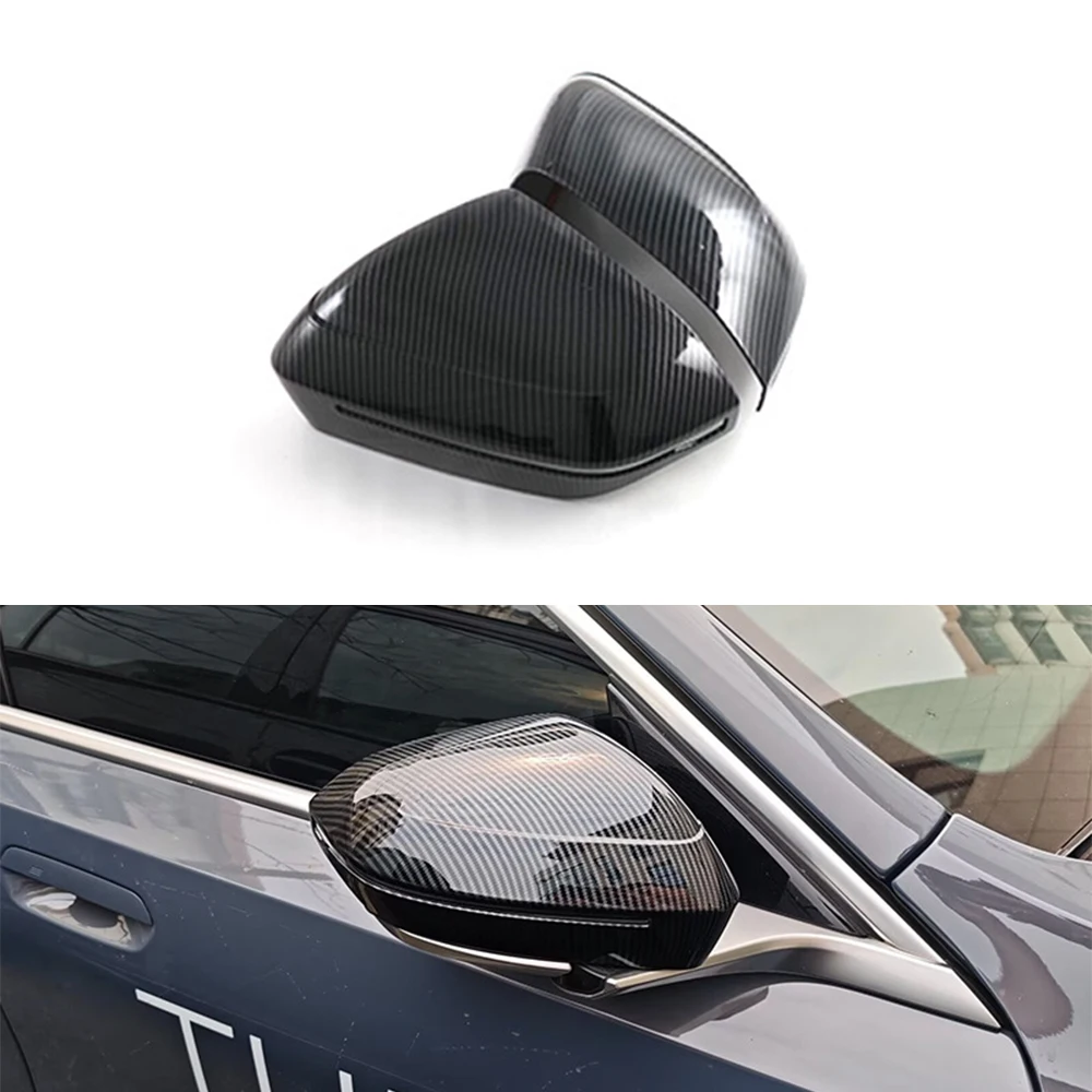 

Automotive Rearview Mirror Cover Compatible With BMW X3 2025,Carbon Fiber Texture Rearview Mirror Decorative Trim