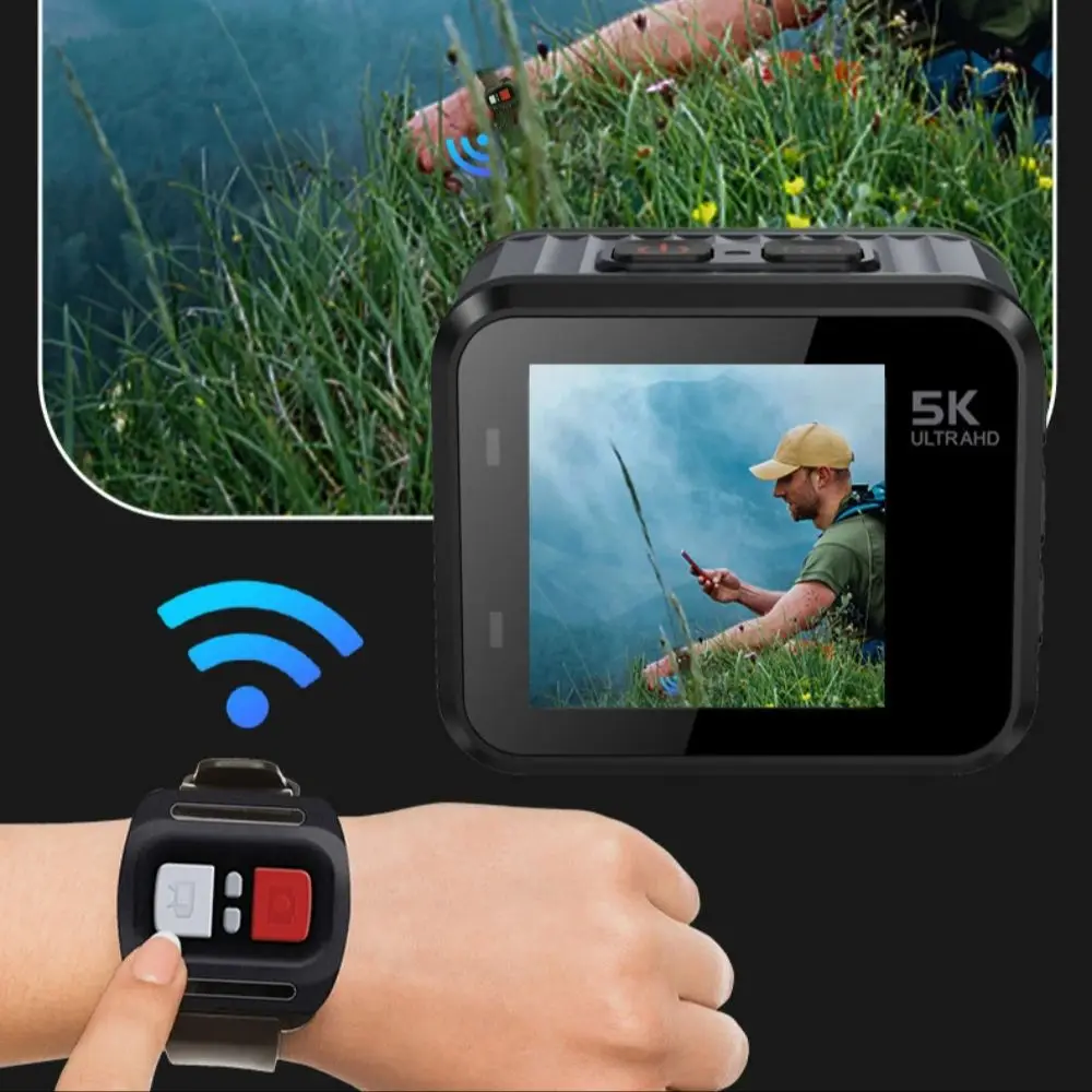 

170° DVR Camera With Wireless Camera 5K 4K30FPS Action Touch LCD EIS 30M Waterproof Zoom