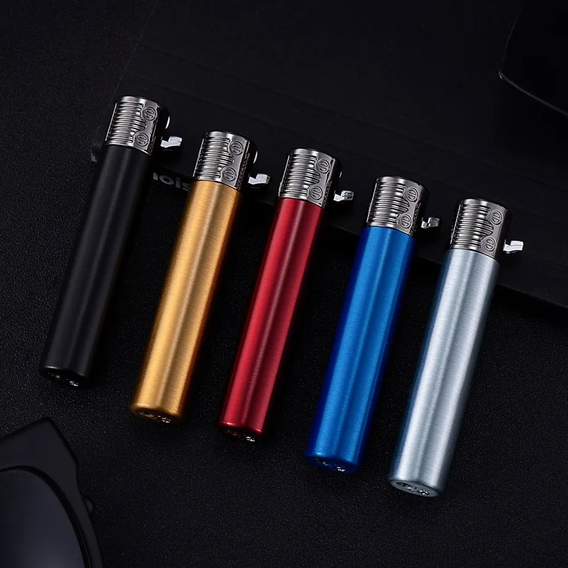 

Mini BD326 Metal Smoking Accessory Lighter - Mini Cylindrical Grinding Wheel Flame candle lighter cute Mini torch