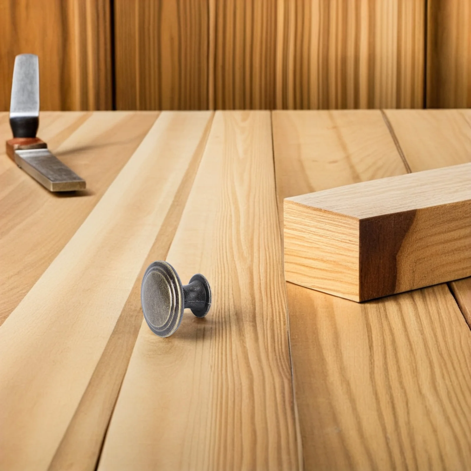 

10Pcs Retro Bronze Cabinet Knob Durable Iron Drawer Handle Pull for Wardrobe Chest Bin Cabinet Knob Drawer Knobs