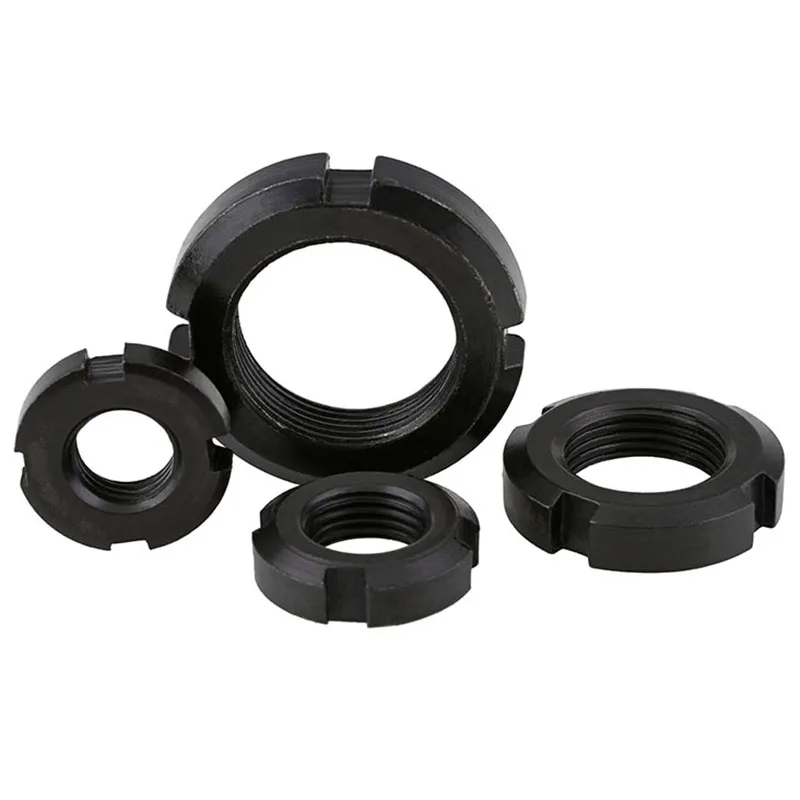 Round Locknut Slotted Nuts  Four Slot Nut  Round Nut Lock M10-M30 M33 M35 M36 M39 M40 M42 M45 M48 M50 M52 M55 M56 M60