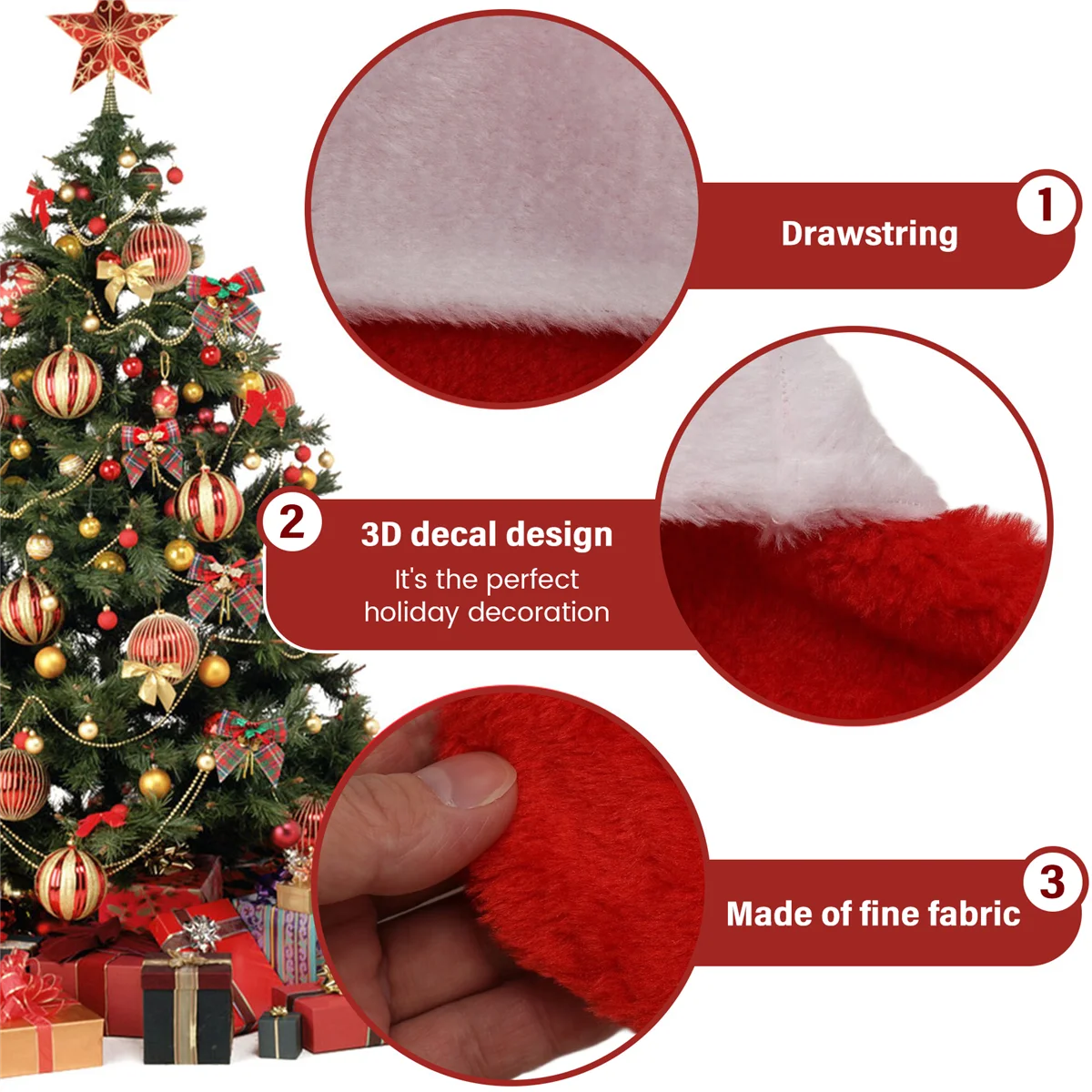 

10 шт., красные фетровые рождественские чулки, рождественские чулки, держатель, носки, домашний камин, подарочные сумки для хранения на праздник