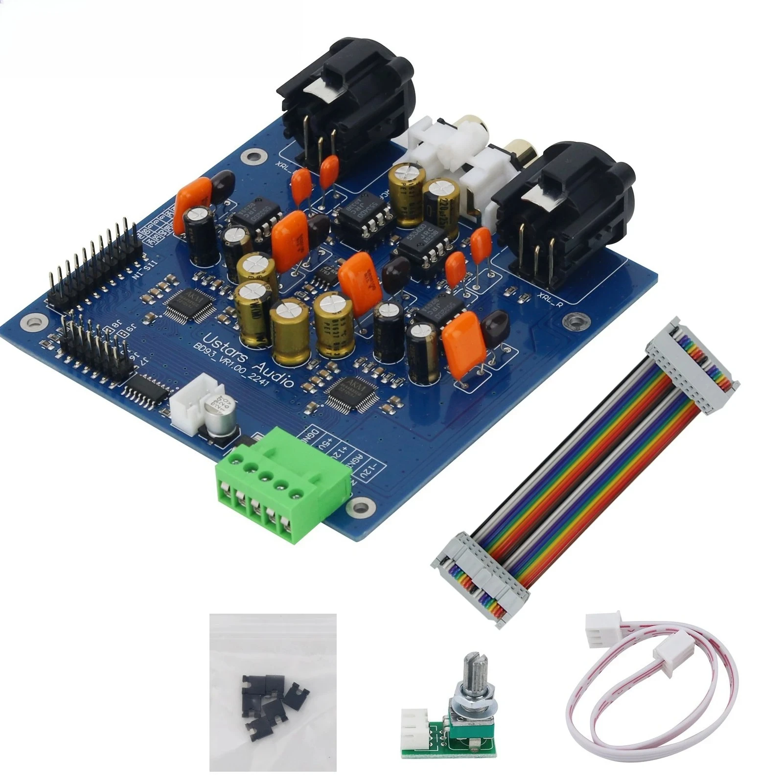Wishcolor BD93 Standard Board Dual AK4493 SEQ DAC HiFi Audio Decoder Kit 32Bit/PCM384kHz Hard Decoding DSD