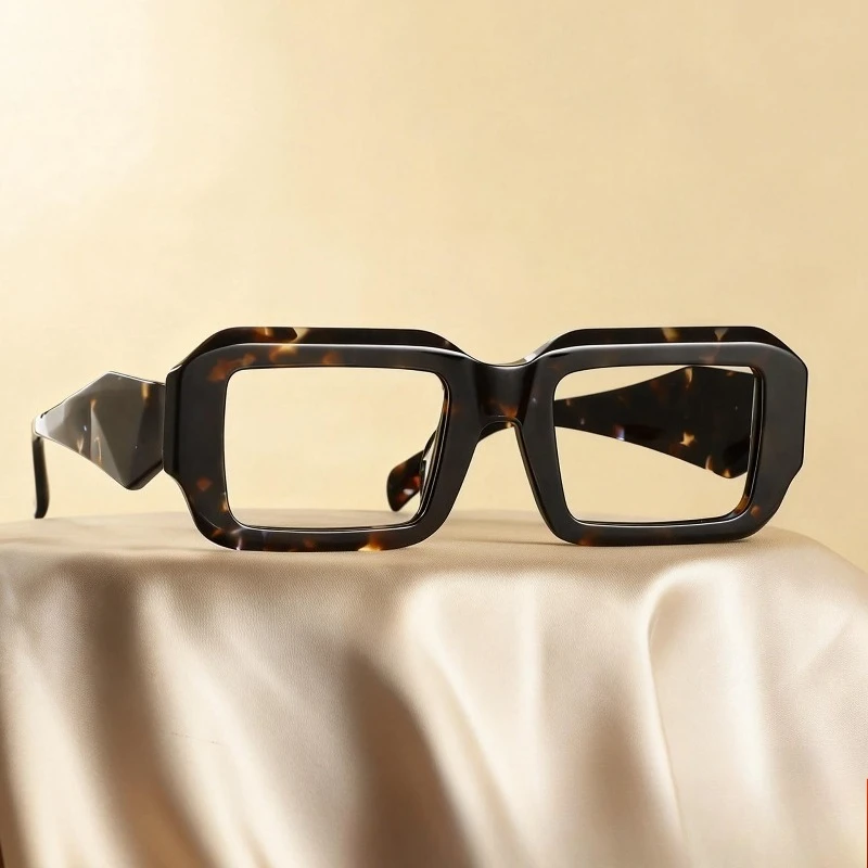 Brand Design Thick Acetate Square Glasses Frame Women Myopia Reading Eyeglass Men Optics Prescription Personalized Retro Eyewear