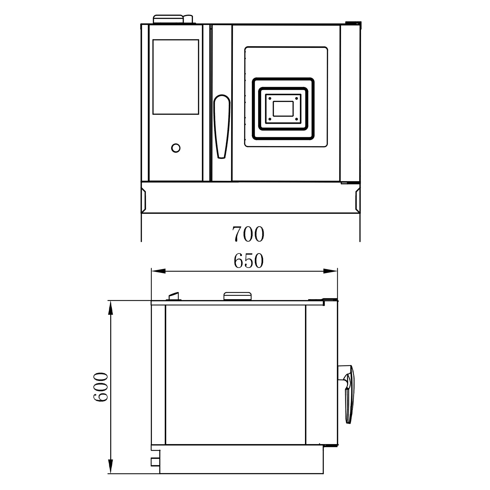 CPVKRY Commercial 4-Tray Stainless Steel Rack Intelligent Electric Universal Steam Oven for Bakery Use Baking Oven