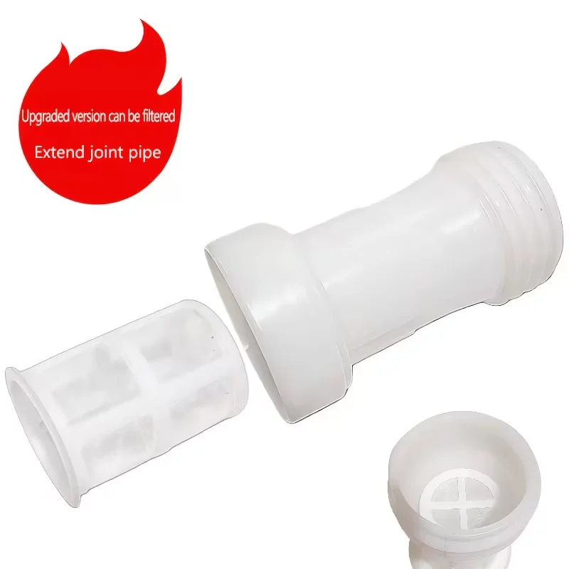 1set IBC Barrel Extension Tube With Filter System 11cm Extension Tube With Built-In Filter Net For Rainwater Collection