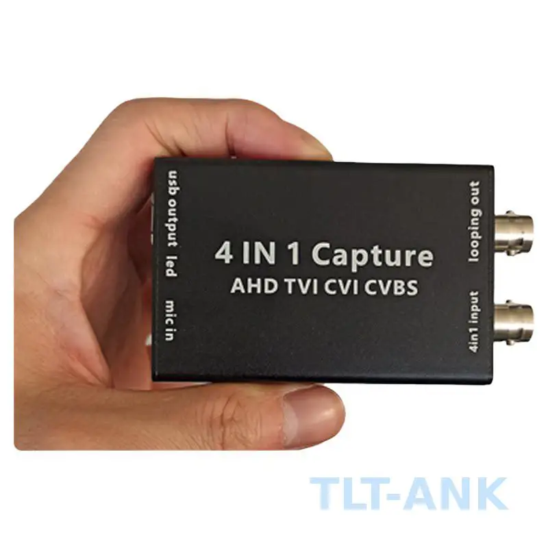 8MP TVI AHD CVI CVBS to USB Video Capture Card, 1080P Output, OBS Live Recording for Computer and Smartphone