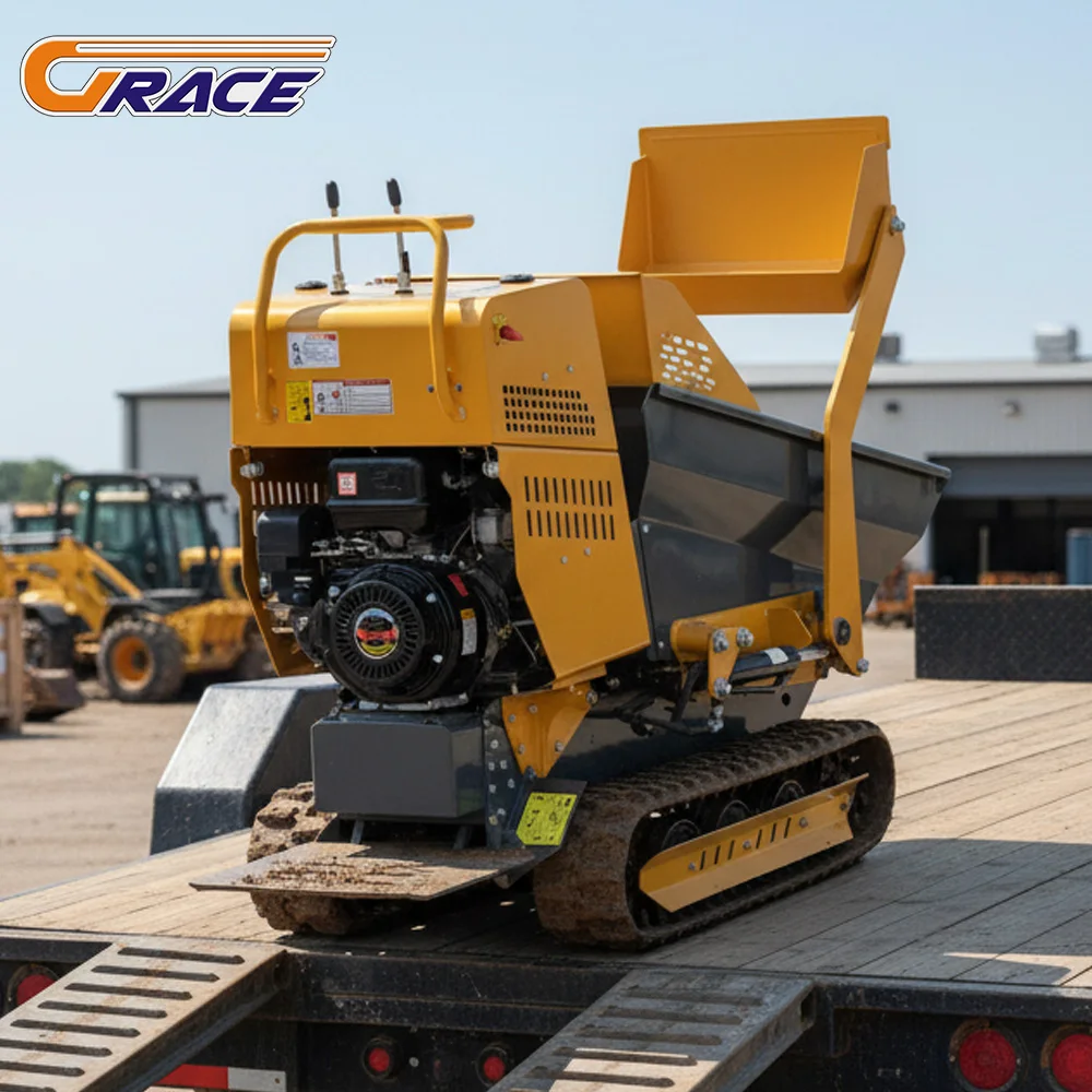 Customized Fast Delivery Mini Dumper 700kg EURO 5 EPA Certified High Quality Crawler Dumper Factory Supply
