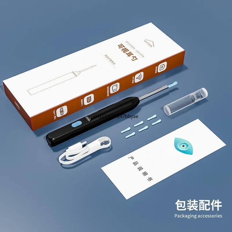 Smart V87 Visible Ear Spoon Wireless Bluetooth Wifi Connected Home Ear Wax Cleaning Otoscope Device
