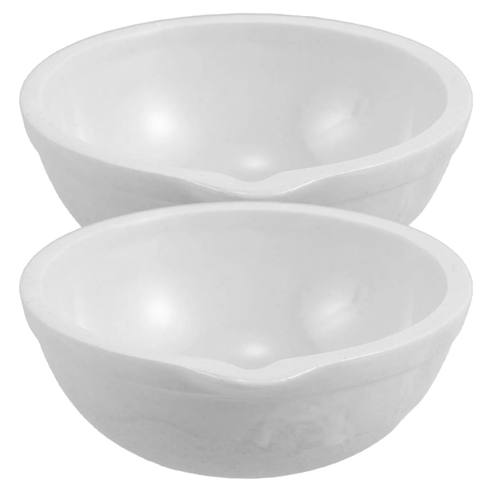 

2Pcs Ceramic Evaporating Dish Durable Round Lab Tool Easy to Clean for Chemistry Analysis School Science Projects