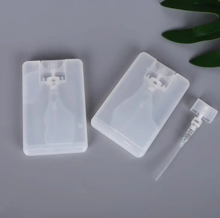 100pcs 20ml Plastic Spray Parfume Box Card Moisturizing Perfume Sprayer Bottle Refillable Perfume Spray Pump Wholesale