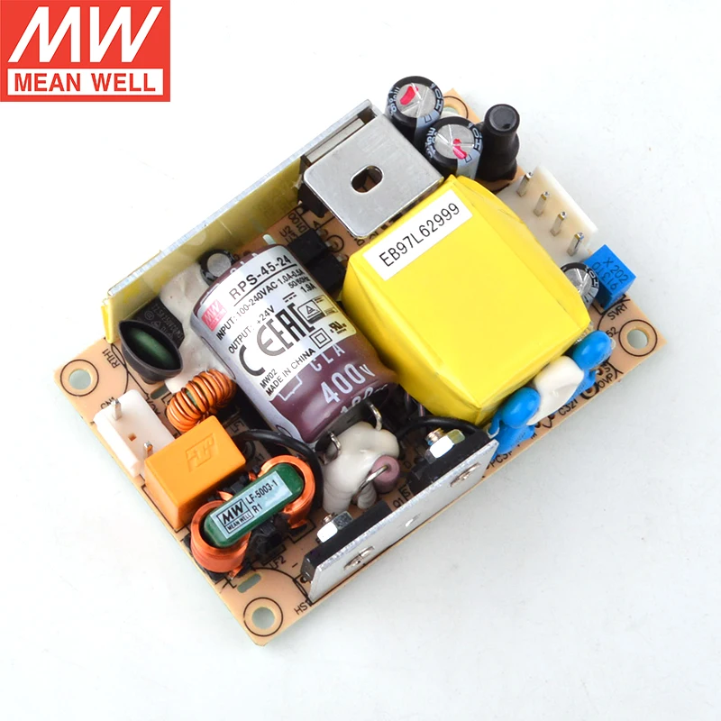 MEAN WELL PCB Medical Type RPS-45 Series Single Output Switching Power Supply RPS-45-3.3/5/7.5/12/15/24/48V