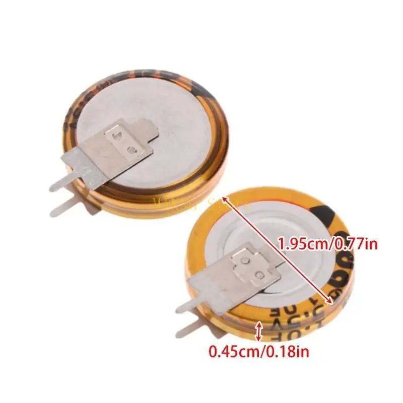 2 PC Universal 5.5 V 1.0F Nút Super Tụ V