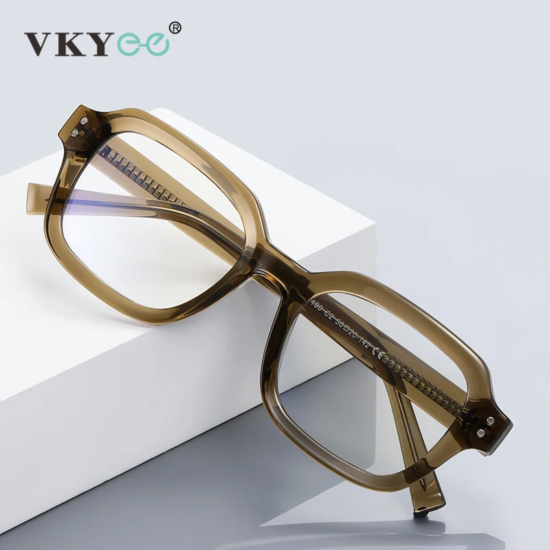 VICKY Classic Simple Fashionable Design Customizable Prescription Reading Glasses Anti-Blue Light Computer Glasses PFD2190