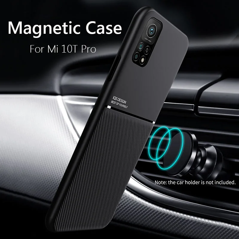 For Xiaomi Mi 10T Pro Case Car Magnetic Leather Cover Soft Frame Funda On For Xiaomi Mi 10T Pro Mi10T Pro 5G Phone Cases Capa