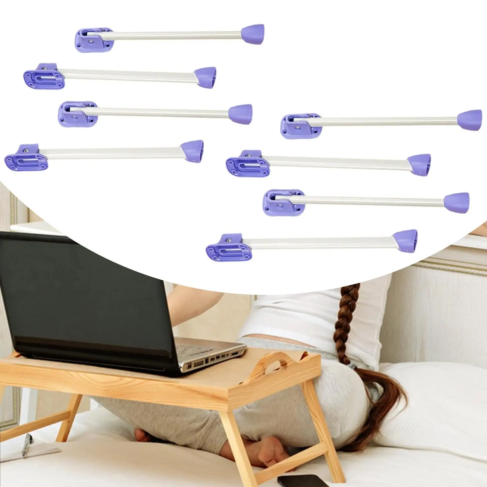 4 Pieces Folding Table Legs Replacement Multipurpose Sturdy Metal Foldable Coffee Table Legs for Office Laptop Desk Camping