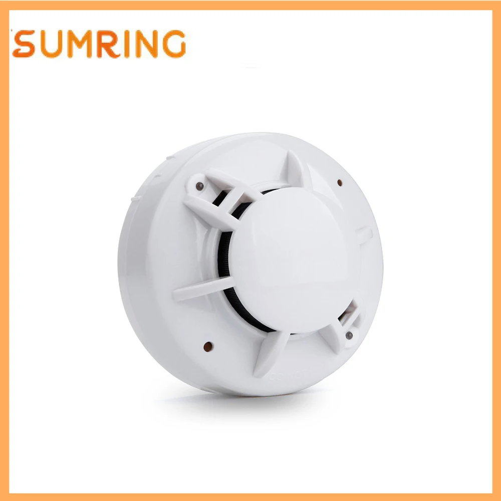 

2 Wire Optical Chamber Conventional Photoelectric Smoke Detector Light Flash Smoke Alarm For Your Security Life