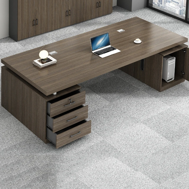 

Офисный стол с прямоугольным ящиком, акцент, офисный роскошный дизайн, эстетический офисный стол, креативная мебель Mesas Escritorio, экономящая пространство