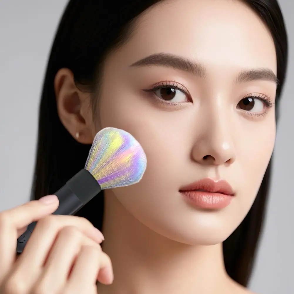 فرشاة مزج كريم الأساس الكهربائية متعددة الاستخدام لمكياج الوجه أحمر الخدود المحمولة 4 ألوان أداة تجميل ناعمة بشعيرات M7F9 #6