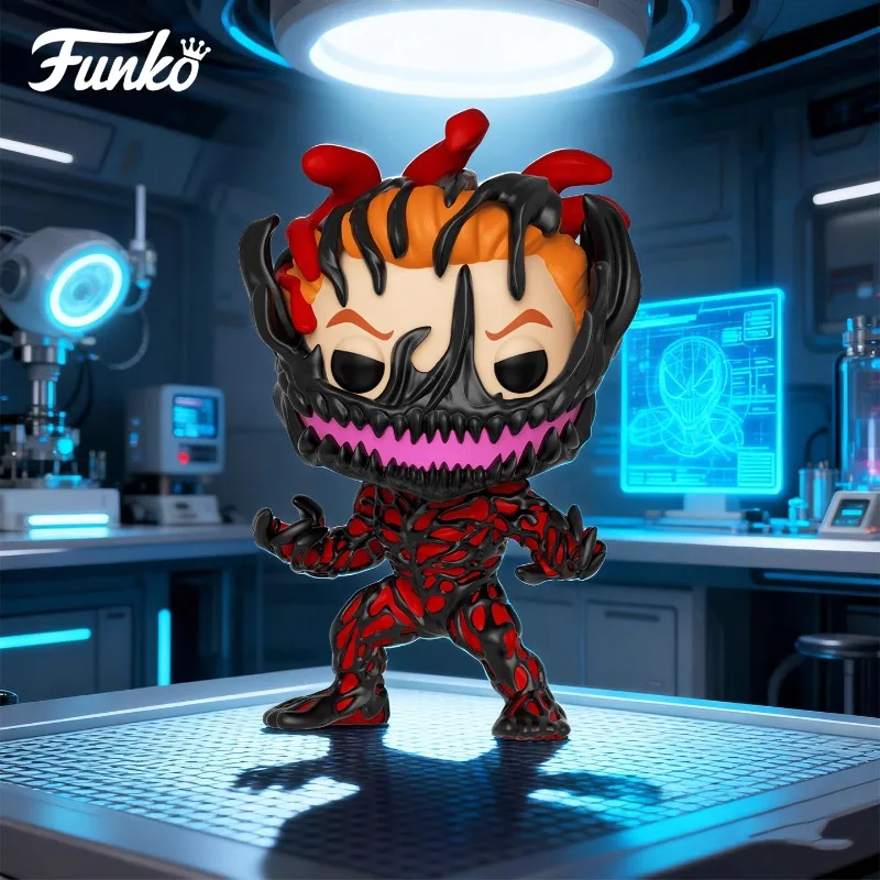 Edición genuina FUNKO POP 《 Venom de Marvel: Carnage / Cletus Kasady 》 modelo de adorno de decoración de escritorio de acciónJuguetes Modelo coleccionable