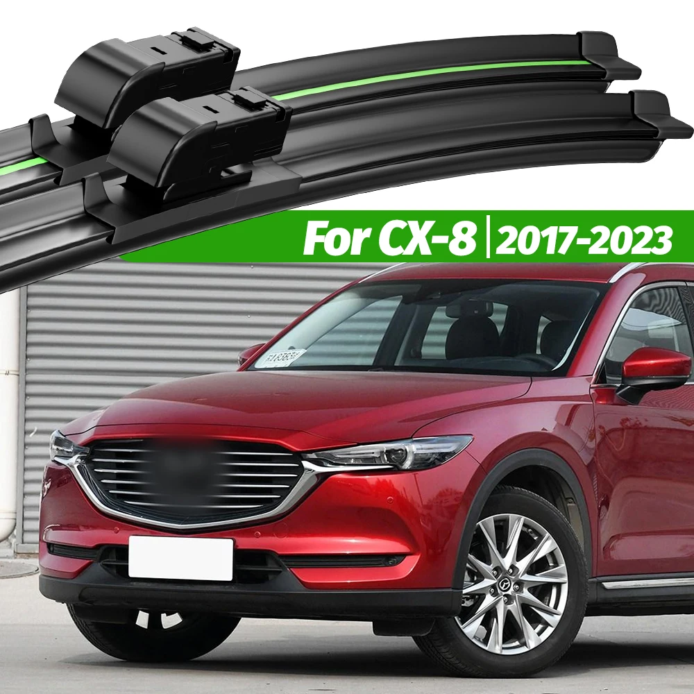 

For Mazda CX-8 CX8 CX 8 2017-2023 2pcs Front Windshield Wiper Blades 2018 2019 2020 2021 2022 Windscreen Window Accessories