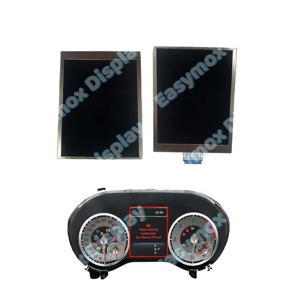 TX12D01VM0FAA 4.3 Inch LCD Display for Mercedes Benz Car Dashboard GPS Navigation Screen Replacement