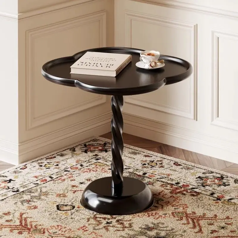 زاوية بجانب السرير بسيطة وحديثة وبسيطة ومبتكرة، عدد قليل من طاولة السرير بجانب السرير ذات الرياح الكريمية، ورف غرفة النوم بجانب صغير قليلاً #5