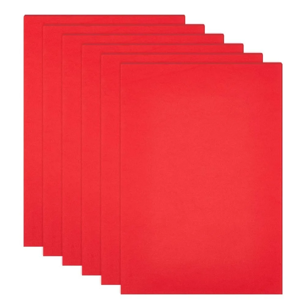 EVA Sheet Foam Paper with Adhesive Back Rectangle Red 30x21x0.1cm