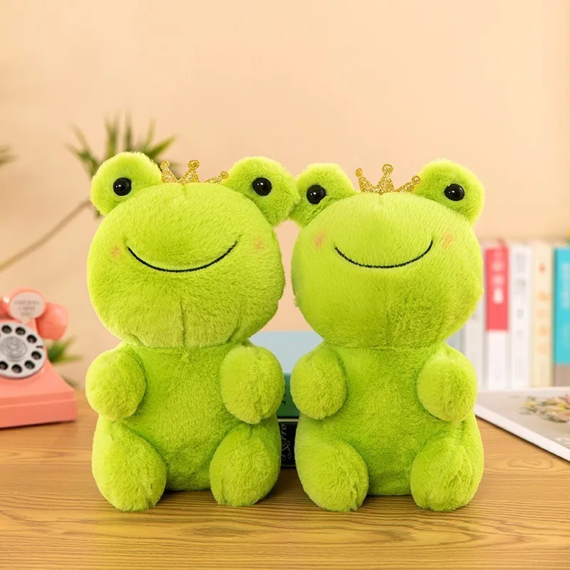 

Cute Frog Plush Toy - Adorable Green Stuffed Animal, Soft Huggable Doll & Gift for Kids & Nature Lovers