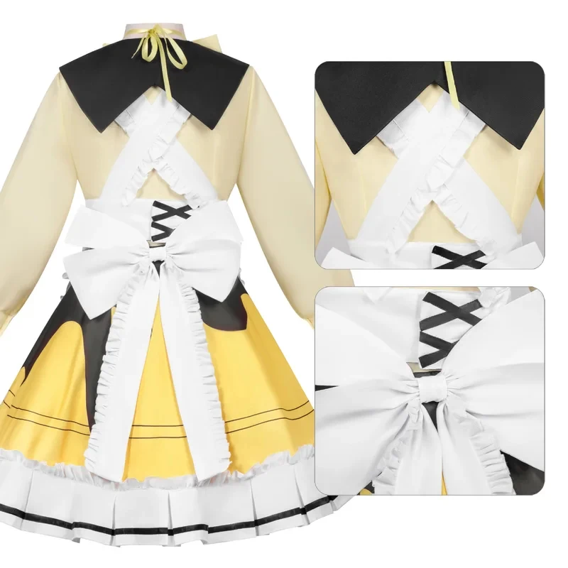 

ER1KAnime Game Eggy Cosplay Costume Sweetheart Stella mute femal cute hedwear dress Accessories Full Set Halloween Party