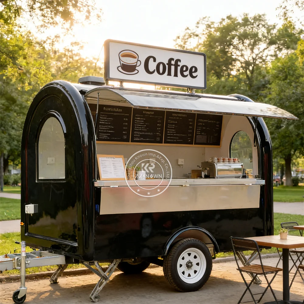 

Mobile Street Coffee Food Cart Trailer Burger Hot Dog Truck Commercial Pizza Food Trailer With Full Kitchen Equipment