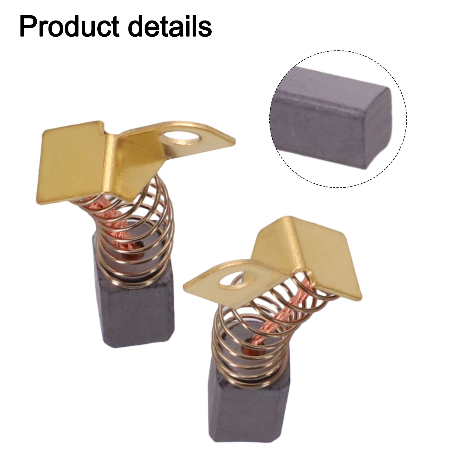 Metal Carbon Brush Power Tool Accessories For Power Tool Maintenance 12.2x6.3x6.3mm 12.2x6.3x6.3mm Power Tool Parts